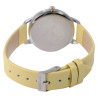 Montre Excellanc bracelet cuir synthétique jaune Femme cadran jaune 36 mm