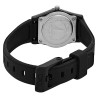 Montre Q&Q Femme bracelet silicone noir cadran blanc