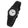 Montre Q&Q Femme bracelet silicone noir cadran blanc