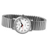 Montre bracelet titane argenté Femme Just Watch cadran blanc