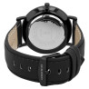 Montre Homme bracelet cuir synthétique noir Leonardo Verrelli cadran noir 43 mm