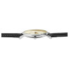 Montre Q&Q Homme bracelet cuir synthétique noir cadran blanc 40 mm