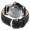 Montre Q&Q Homme bracelet cuir synthétique noir cadran blanc 40 mm