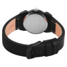 Montre Raptor Femme bracelet cuir véritable noir cadran rouge 30 mm