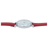 Montre Adrina Femme bracelet cuir synthétique rouge
