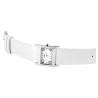 Montre Femme Primo bracelet cuir véritable blanc cadran blanc
