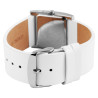 Montre Femme Primo bracelet cuir véritable blanc cadran blanc