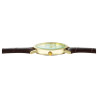 Montre bracelet cuir synthétique brun Homme Excellanc