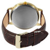 Montre bracelet cuir synthétique brun Homme Excellanc