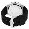 Montre Raptor homme boîtier acier octogonal cadran noir bracelet silicone