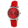 Montre Femme bracelet cuir véritable rouge brilliance Raptor
