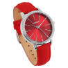 Montre Femme bracelet cuir véritable rouge brilliance Raptor