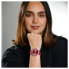 Montre Femme bracelet cuir véritable rouge brilliance Raptor