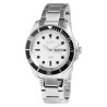 Montre Homme bracelet acier inoxydable argenté Just Watch cadran blanc