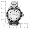 Montre Homme bracelet acier inoxydable argenté Just Watch cadran blanc