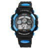 Montre Xinjia Mixte bracelet silicone noir cadran noir 44 mm