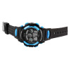 Montre Xinjia Mixte bracelet silicone noir cadran noir 44 mm