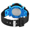 Montre Xinjia Mixte bracelet silicone noir cadran noir 44 mm