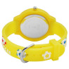 Montre Enfant QBos bracelet silicone jaune cadran blanc