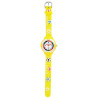 Montre Enfant QBos bracelet silicone jaune cadran blanc