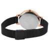 Montre Femme Excellanc bracelet acier inoxydable noir cadran noir