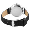 Montre Femme Excellanc bracelet cuir synthétique noir cadran argenté 33 mm