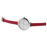 Montre Excellanc Femme bracelet cuir synthétique rouge cadran blanc 35 mm