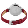 Montre Excellanc Femme bracelet cuir synthétique rouge cadran blanc 35 mm