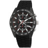 Montre Homme Elite bracelet silicone noir chronographe