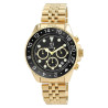 Montre bracelet acier inoxydable doré chronographe Homme Pierrini