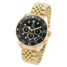 Montre bracelet acier inoxydable doré chronographe Homme Pierrini
