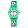 Montre QBos bracelet silicone vert Enfant cadran blanc 28 mm