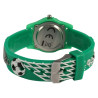 Montre QBos bracelet silicone vert Enfant cadran blanc 28 mm
