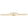 Montre Excellanc Femme bracelet métal doré cadran argenté 29 mm
