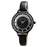 Montre Femme bracelet cuir synthétique noir Excellanc