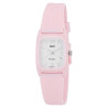 Montre Femme bracelet silicone rose Q&Q cadran blanc