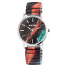 Montre Femme Raptor bracelet acier inoxydable vert colorful