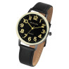 Montre Excellanc Homme bracelet cuir synthétique noir