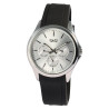 Montre Femme Q&Q bracelet silicone noir cadran argenté