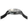 Montre Femme Q&Q bracelet silicone noir cadran argenté