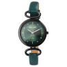 Montre Femme bracelet cuir synthétique vert Akzent cadran vert