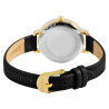Montre bracelet cuir véritable noir Femme Just Watch cadran argenté 32 mm Skylar