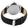 Montre Femme Excellanc bracelet cuir synthétique noir cadran noir