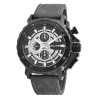 Montre Homme bracelet cuir synthétique gris chronographe Elite