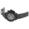 Montre Homme bracelet cuir synthétique gris chronographe Elite