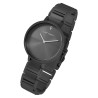 Montre Femme Just Watch bracelet acier inoxydable noir cadran noir 34 mm