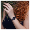 Montre Femme Just Watch bracelet acier inoxydable noir cadran noir 34 mm