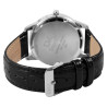 Montre Homme Q&Q Superior bracelet cuir véritable noir cadran noir