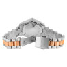 Montre bracelet acier inoxydable bicolore Just Watch Femme cadran argenté