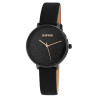 Montre Femme Raptor bracelet cuir véritable noir sookie 34 mm